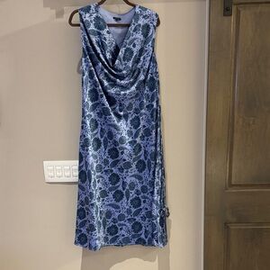 Ann Taylor Blue Midi Dress